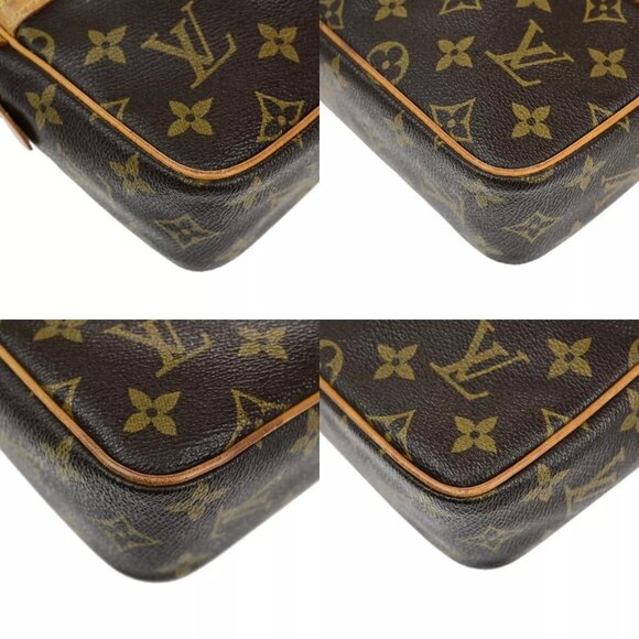 LOUIS VUITTON Compiegne 23 Clutch Hand Bag Monogram Leather Brown - Picture 15 of 15